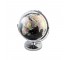 Blk Globe-Silver Meridian Ring