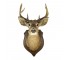 Deer Head W/Antlers Brown Base