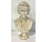 18th C Dressed Male Bust White