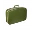 SUITCASE- Green Rounded Piping