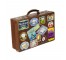 SUITCASE- Brown Travel Decals