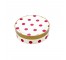 Round Box- Hot Pink Polka Dot