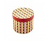 HAT BOX- Red Ylw Blue Squares