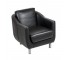 CHAIR- ARM Black Leather