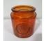 GLASS JAR-Amber Apothocary Jar W/O Lid