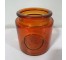 GLASS JAR-Amber Apothocary Jar W/O Lid