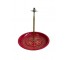 DISH- Red with Gold Spindle