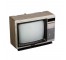 TELEVISION- Table/Silver Front-Wood Laminate Sides