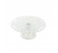 Glass Cake Plate-Ruffled Edge