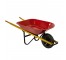 Wheelbarrow-Red W/Wood Handles