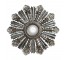 Silver Leaf Starburst Mirror
