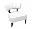 Side Chair Wht Vinyl-3 Button