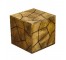 Wood Cube-Recessed Carved