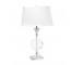 TABLE LAMP-Clear Lucite Circle