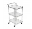 3 Tier Cart Chrome/Frost Shelf