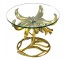 Antique Gold Flower Base Table