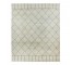 RUG-(8' x 10') Off White & Brown/Diamond Design