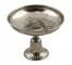 Silver Pedestal Dish/Ridged