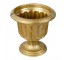 Gold Plastic Urn-Discolored