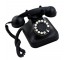 Blk Vintage Rotary Phone