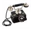 Blk Rotary Phone/Chrome