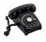 VINTAGE PHONE-Black Office Rotary