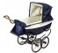 Navy/White Vintage Pram