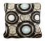 Throw pillow/Brwn/Blk Circles