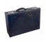 Blk Faux Croc Briefcase