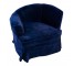 Hi-Low Curved Back Navy Chair