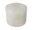 Round Linen Ottoman