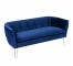 Navy Velvet Settee/Hairpin Leg