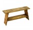 Natural Wood Country Bench