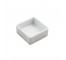 Small SQ White Dish W/Edge