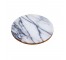 Round White Marble Tray