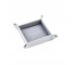 Square White Leather Tray