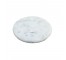 Round Flat White Marble Piece