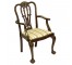 Arm Chair Dk Wood/Frett Work