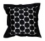 PILLOW-Square/White/Black Polka Dots