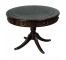 GAME TABLE-Round W/Leather Inset
