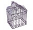 Birdcage-Purple Metal/Scroll Accent