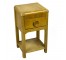 NIGHT STAND-Art Deco/Single Drawer-Circular Pull/Undershelf