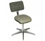 CHAIR-Office A/L Vintage Grey Tweed Fabric/On Wheels