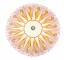 PARASOL-Vintage Pink W/Yellow 16 Point Star
