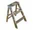 STEP LADDER-3 Step/Wood W/Paint Spatter