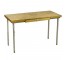 DESK-Single Drawer-Wood Top W/Metal Base