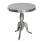 TABLE-Cafe Table-Silver W/Tripod Base