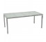 TABLE-Modern Dining Table-Chrome Frame/Frosted Glass