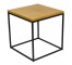 END TABLE-Black Frame Wood Top