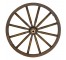 WAGON WHEEL-Dark Wood/No Cap on Wheel Hub